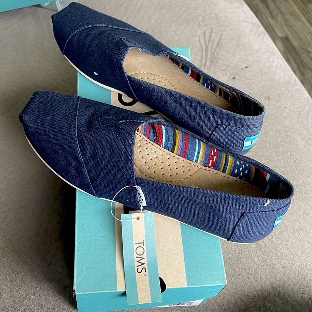 Navy Blue Alpargata Toms
